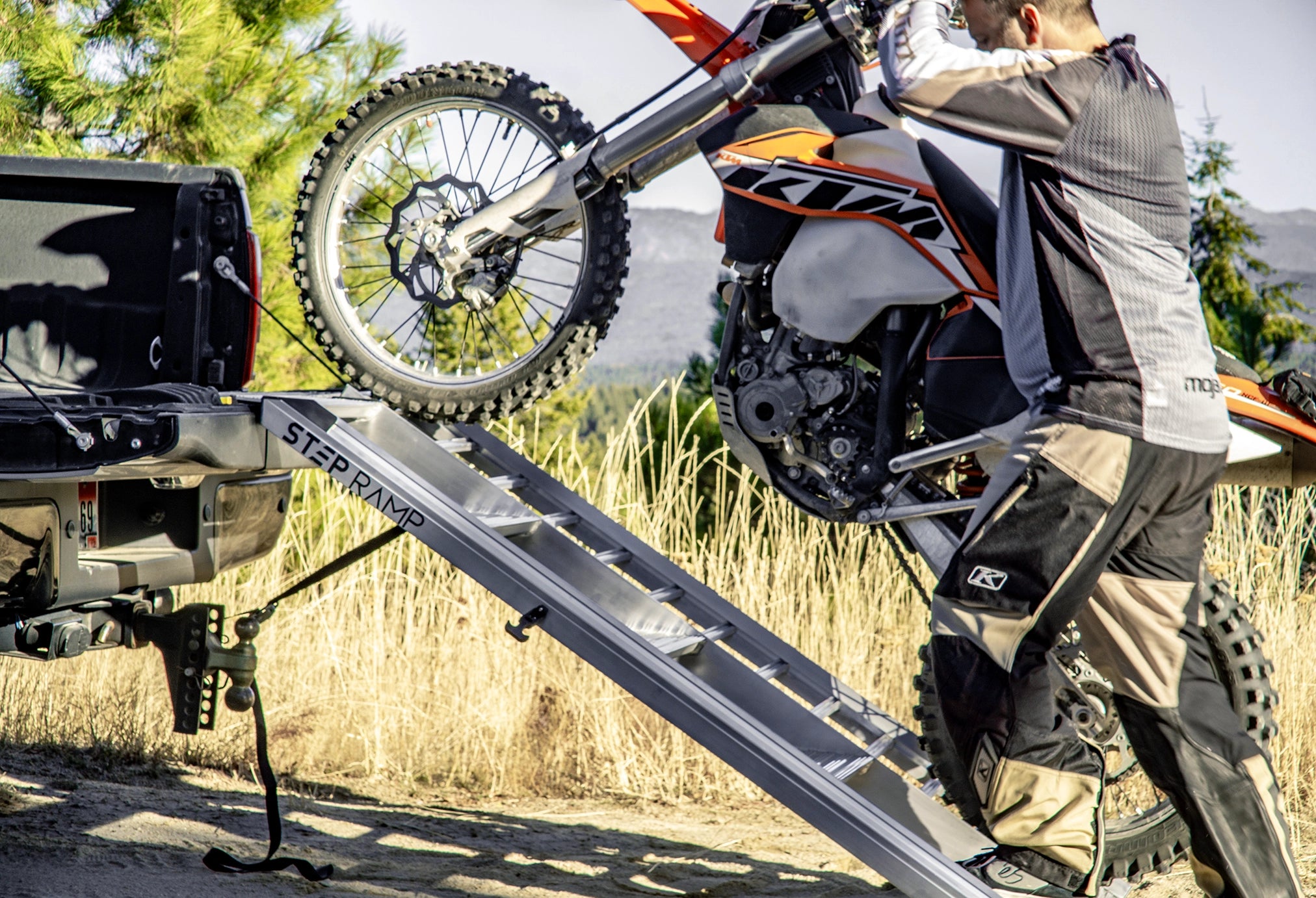 StepRamp® SR-B5 5-Step Dirt Bike Ramp – 30-38" Truck Beds